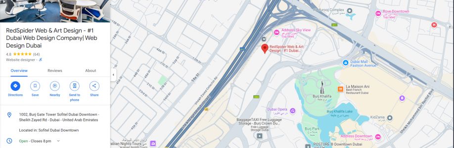 RedSpider Web and Art Design Cover Image